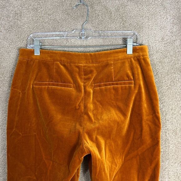 Equipment Burcet Pants Womens Size‎ 6 Sugar Almond Velvet Skinny Ankle Trouser - Picture 8 of 12